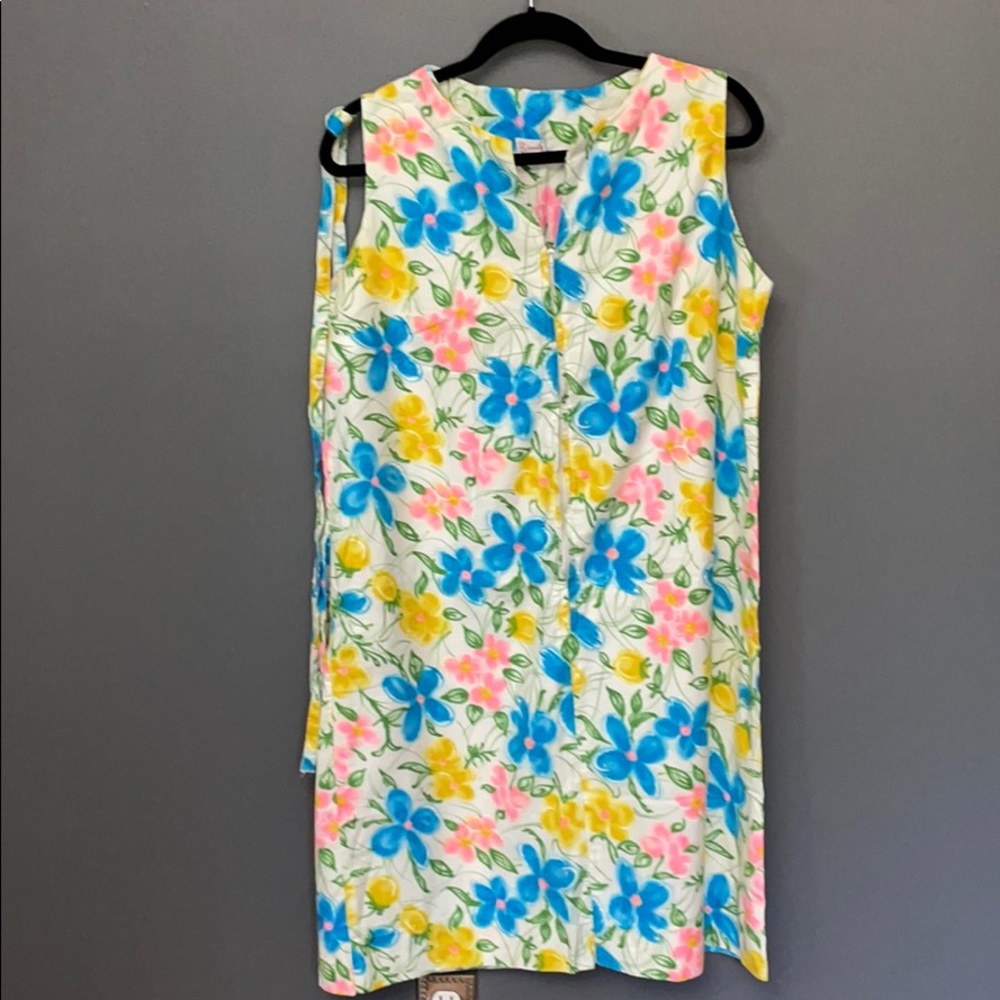 Vintage Cotton Dress w/ Front Zip